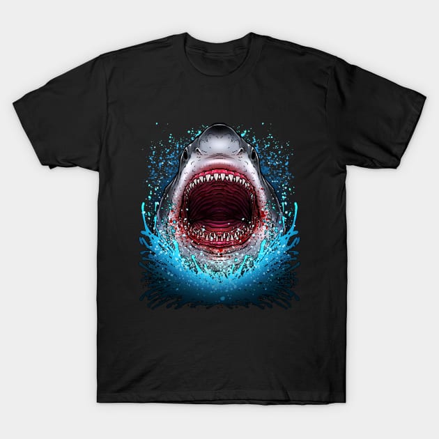 Great White Shark T-Shirt by BDAZ